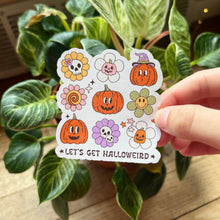 Load image into Gallery viewer, Let&#39;s Get Halloweird Sticker|Fall Sticker| Spooky Season Sticker| Kids Halloween Sticker| Waterbottle Halloween Sticker| Teacher Halloween