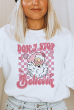 Load image into Gallery viewer, Don&#39;t Stop Christmas Crewneck Pullover Sweatshirt
