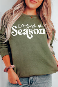 Cozy Season Christmas Crewneck Pullover Sweatshirt